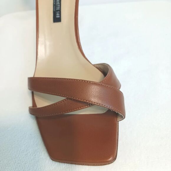 LAFAYETTE 148 Ankle Strap Heels Sz 41 BROWN Sandals Lula Luxury retail $455 NEW - Picture 4 of 16